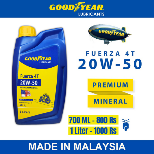 GOODYEAR Fuerza 4T 20W-50 Premium Mineral